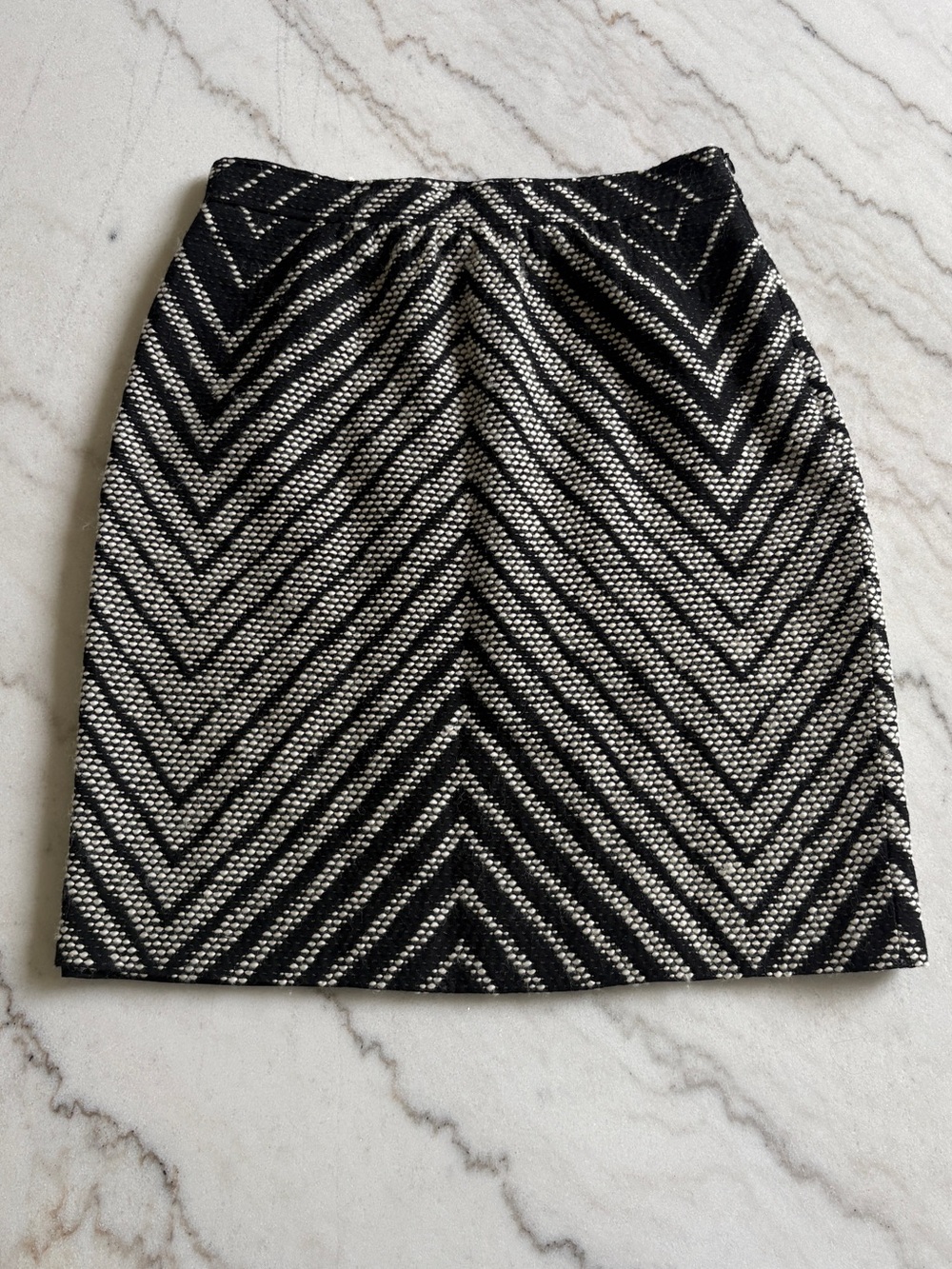 Valentino Black and White Mini Skirt